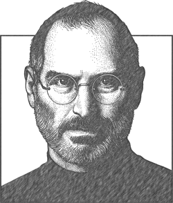 Portrait of Steve Jobs