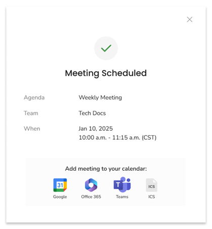 Calendar Integration