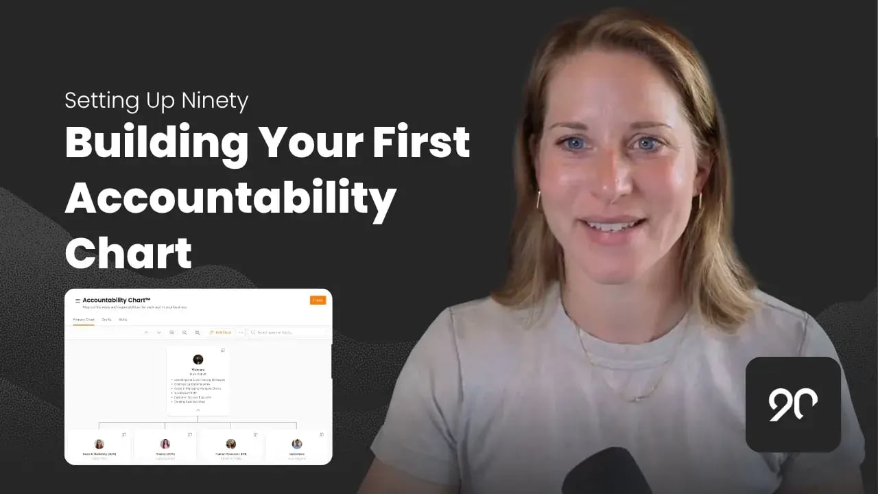 Video of how to build your first Accountability Chart™
