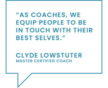 Coaches quote - we equip people to be in touch with their best selves