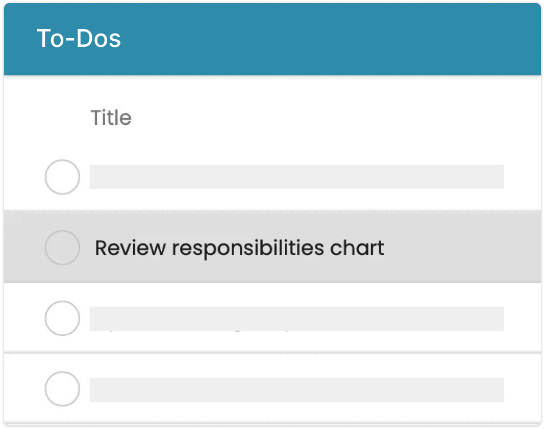 To-dos table