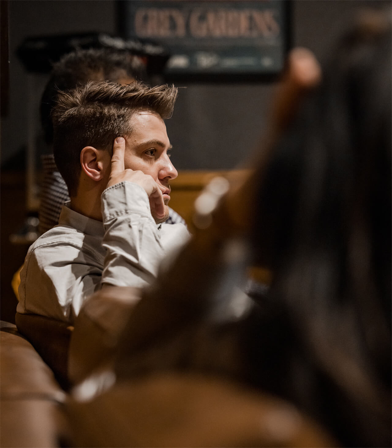 Jono Andrews, Marketing leader at Ninety, in a meeting