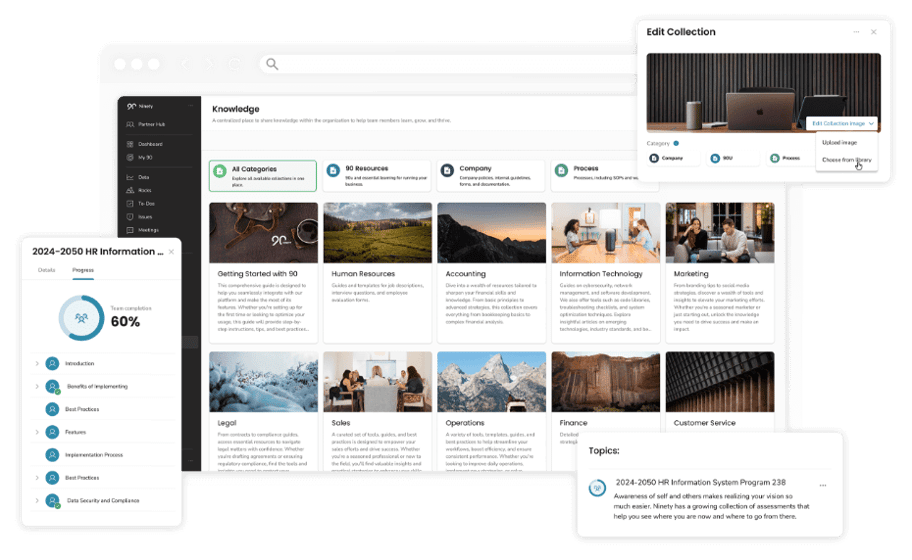 Knowledge Portal screenshot from Ninety UI