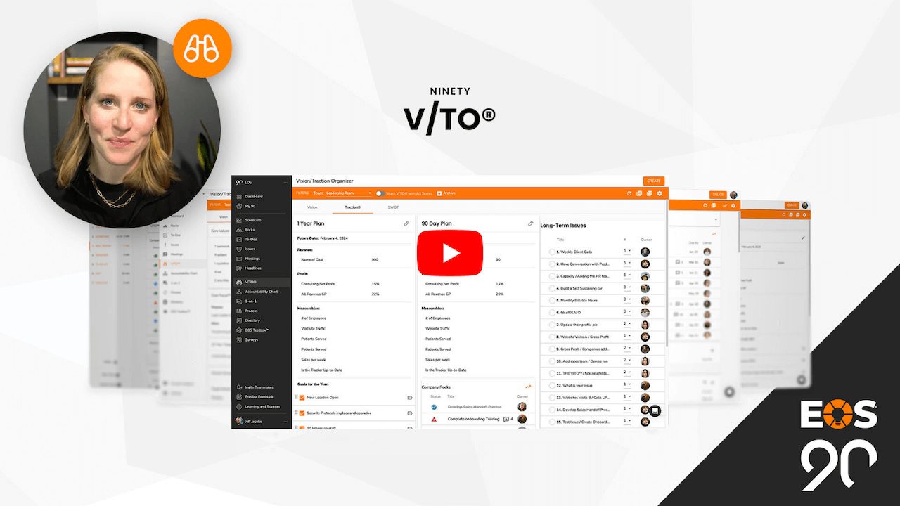 Thumbnail for Ninety's Vision Traction Organizer video on YouTube
