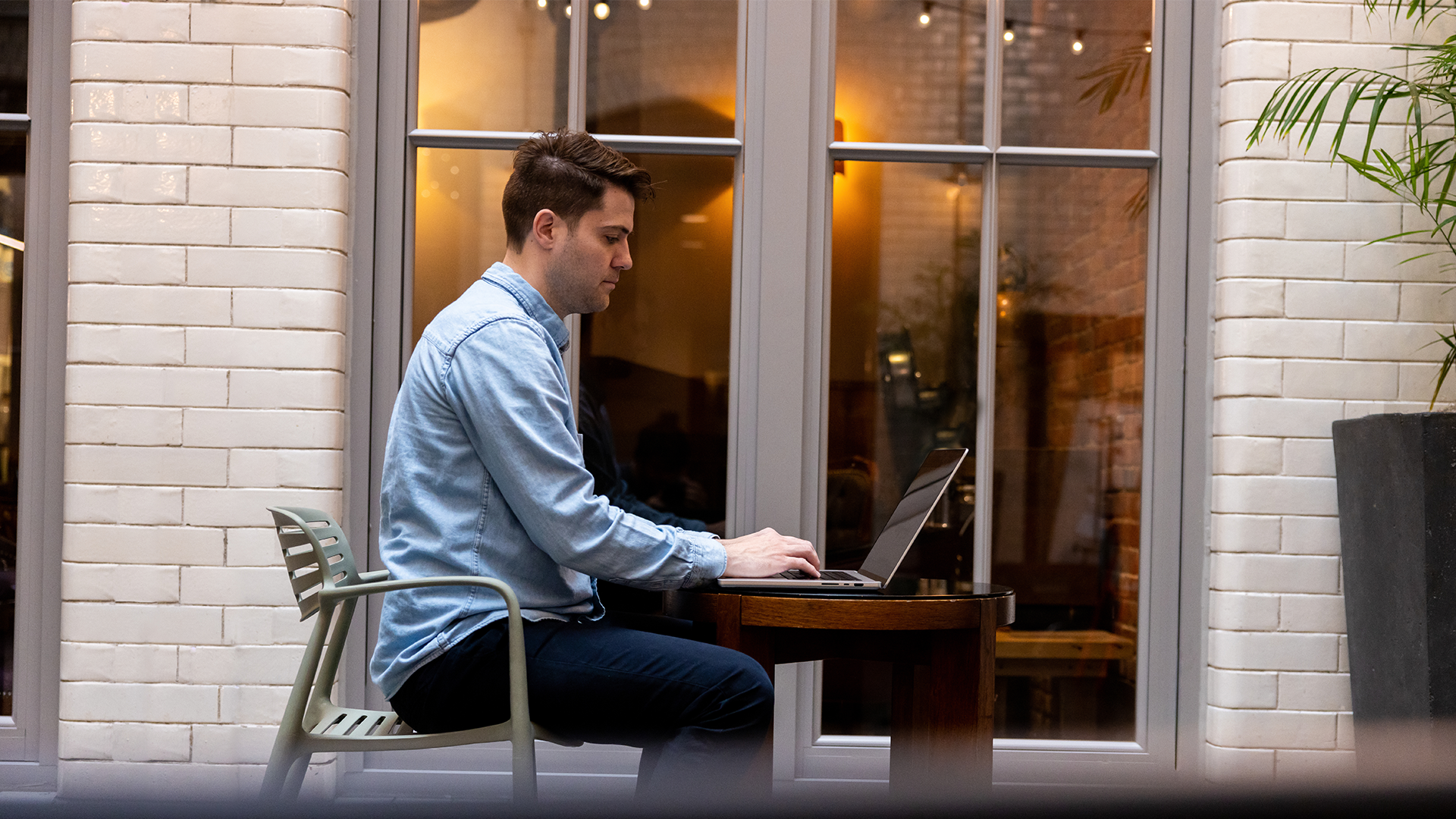 man getting back time to get work done