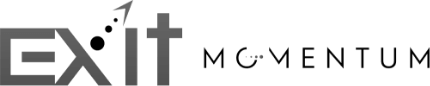 Exit Momentum Logo black and white
